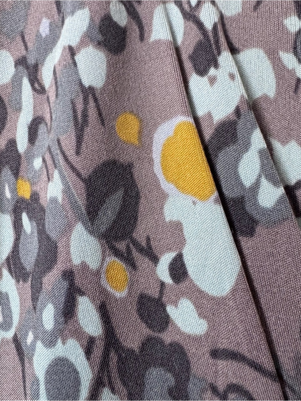 Boden Limited Edition Taupe Floral Midi Dress with Yellow & Light Blue Accents - Picture 4 of 10